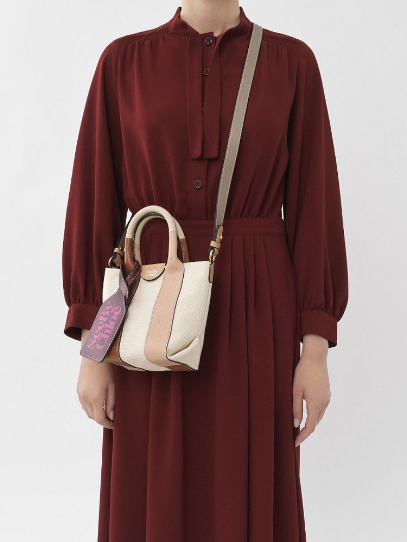 Mini Sacs Chloe Laetizia Tote Marron | CHE-SR14767