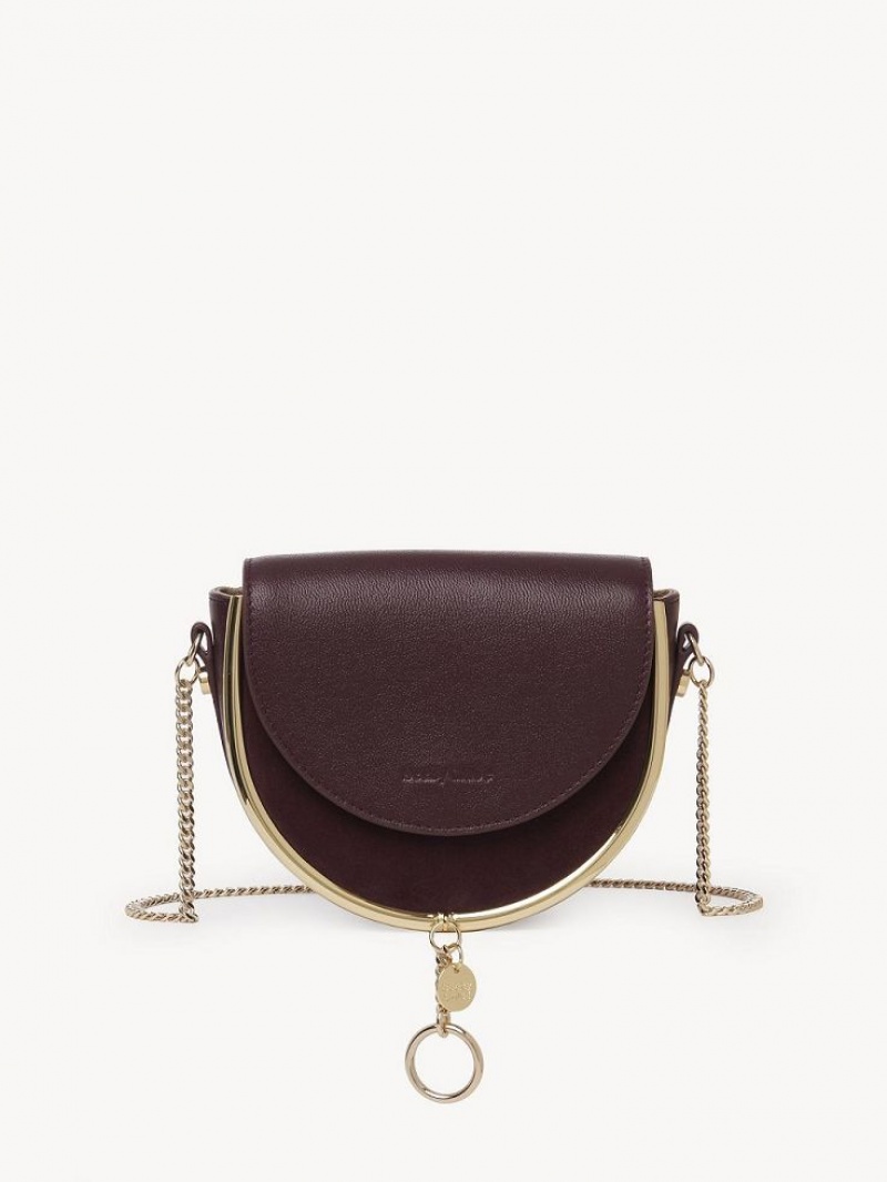 Mini Sacs Chloe Mara Evening Bordeaux | CHE-SR14777