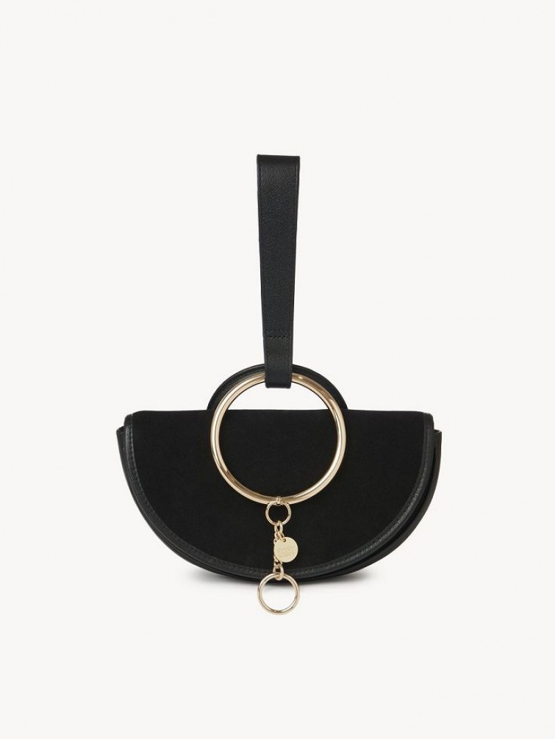 Mini Sacs Chloe Mara Half Moon Noir | CHE-SR14754