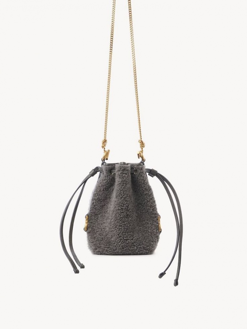 Mini Sacs Chloe Marcie Bucket Grise | CHE-SR13740