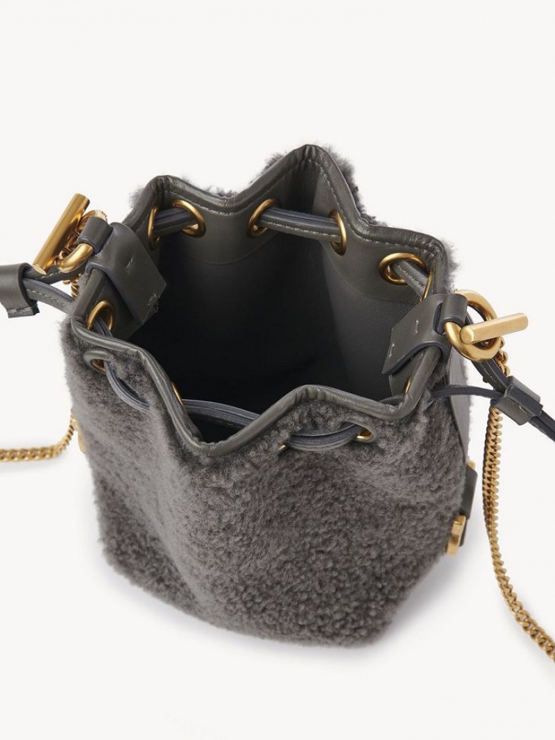 Mini Sacs Chloe Marcie Bucket Grise | CHE-SR13740