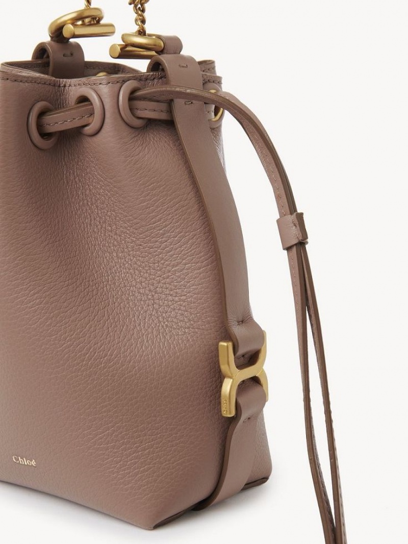 Mini Sacs Chloe Marcie Bucket Marron | CHE-SR13716