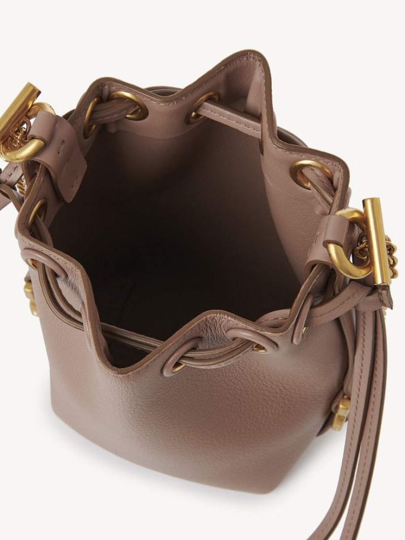 Mini Sacs Chloe Marcie Bucket Marron | CHE-SR13716