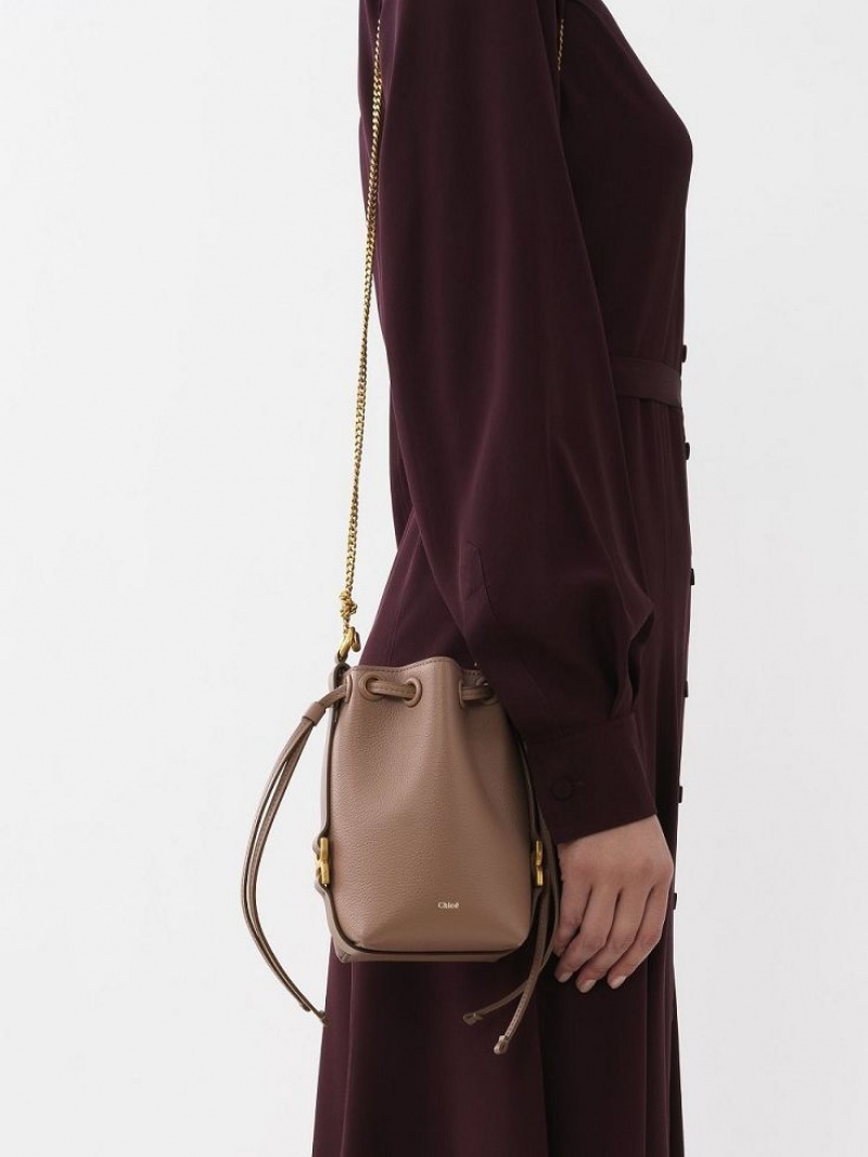 Mini Sacs Chloe Marcie Bucket Marron | CHE-SR13716