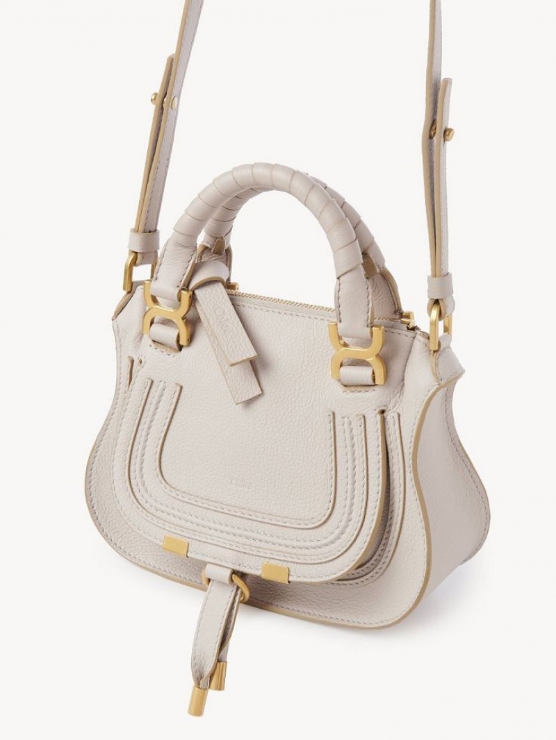 Mini Sacs Chloe Marcie Double Carry Grise | CHE-SR13714