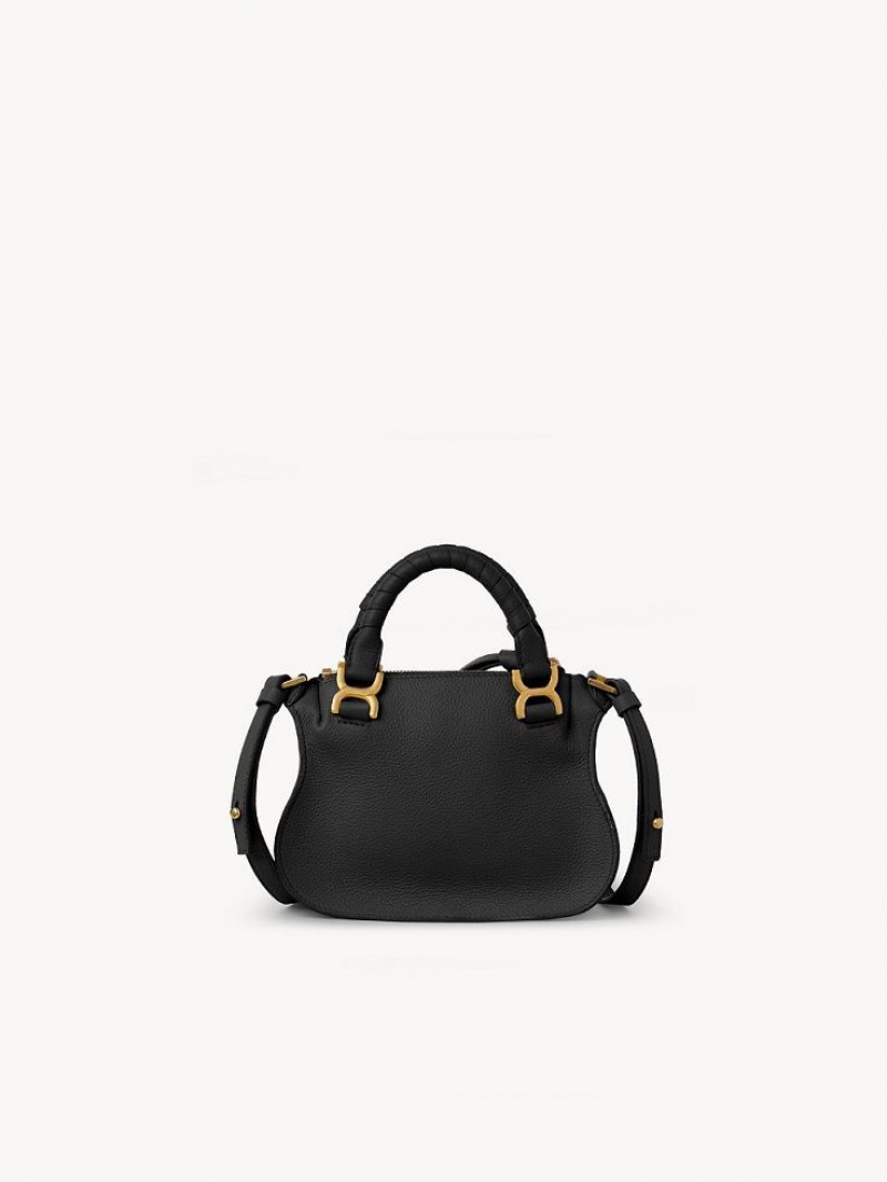 Mini Sacs Chloe Marcie Double Carry Noir | CHE-SR13713