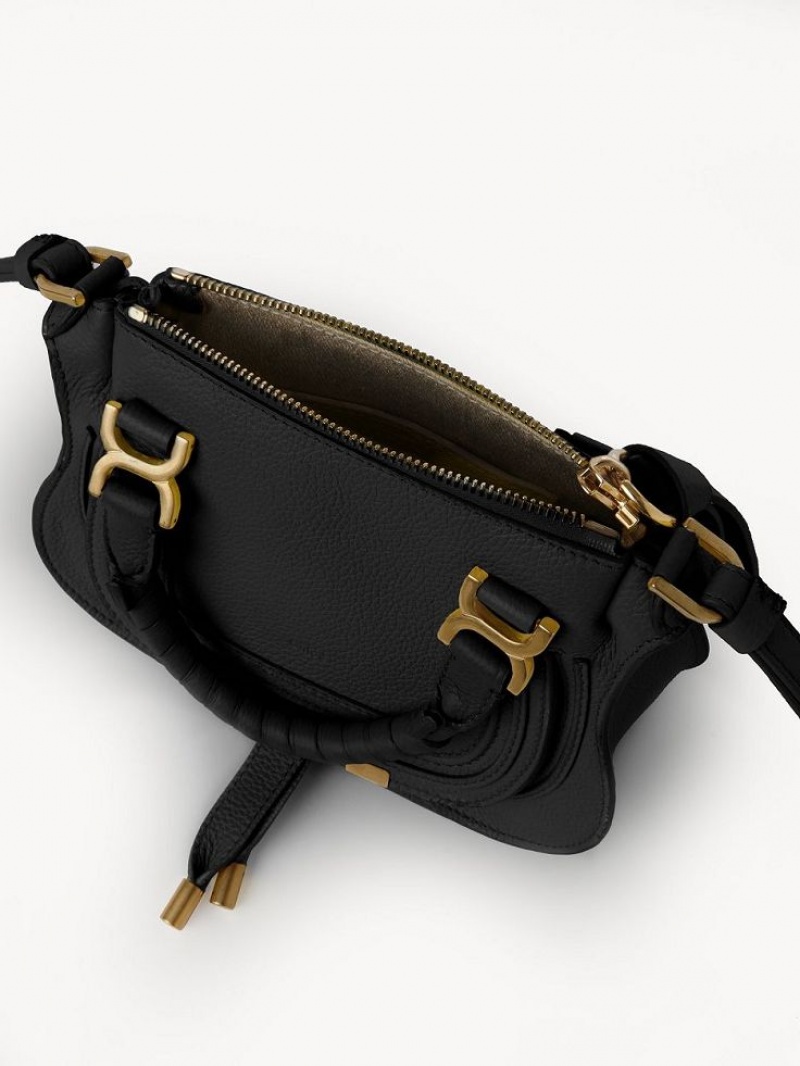 Mini Sacs Chloe Marcie Double Carry Noir | CHE-SR13713