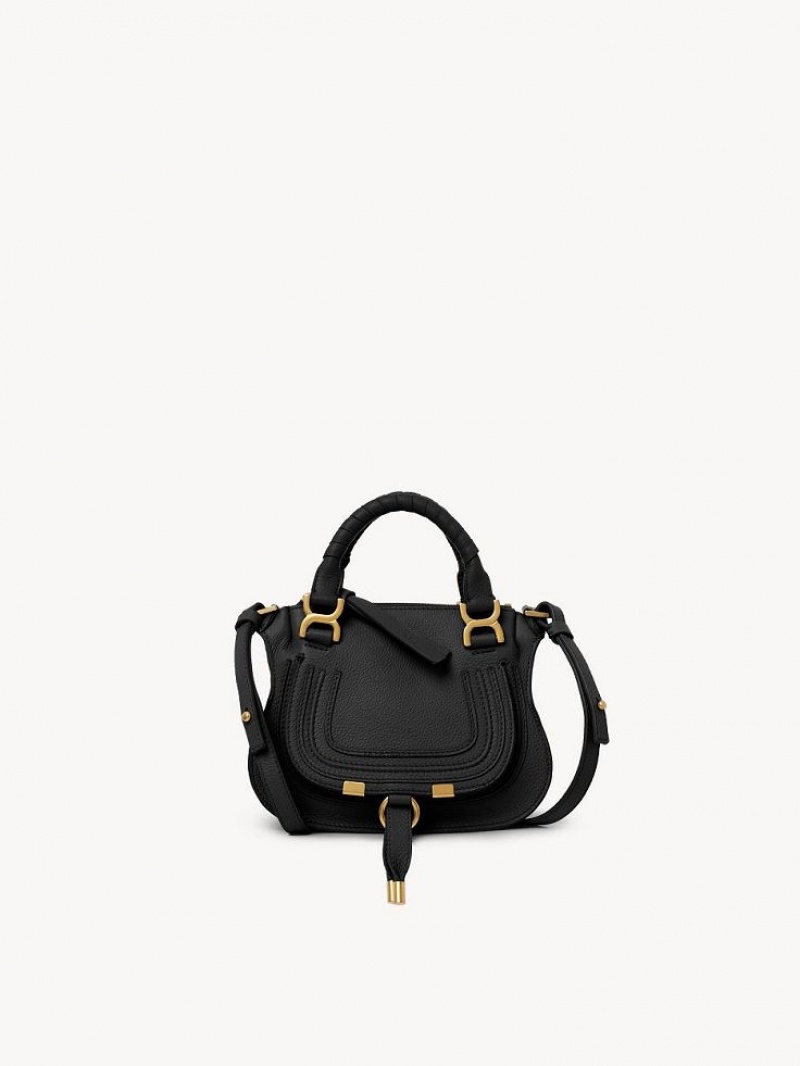 Mini Sacs Chloe Marcie Double Carry Noir | CHE-SR13713