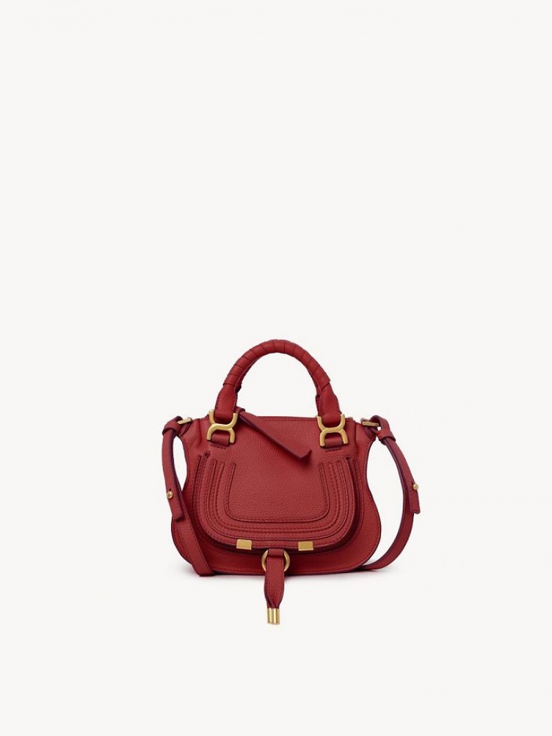 Mini Sacs Chloe Marcie Double Carry Rose | CHE-SR13712