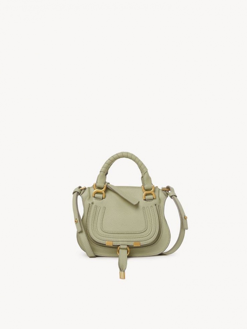 Mini Sacs Chloe Marcie Double Carry Vert | CHE-SR13674