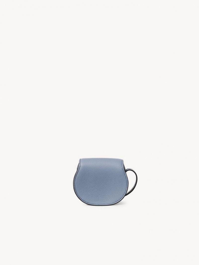 Mini Sacs Chloe Marcie Nano Saddle Bleu Foncé | CHE-SR13678