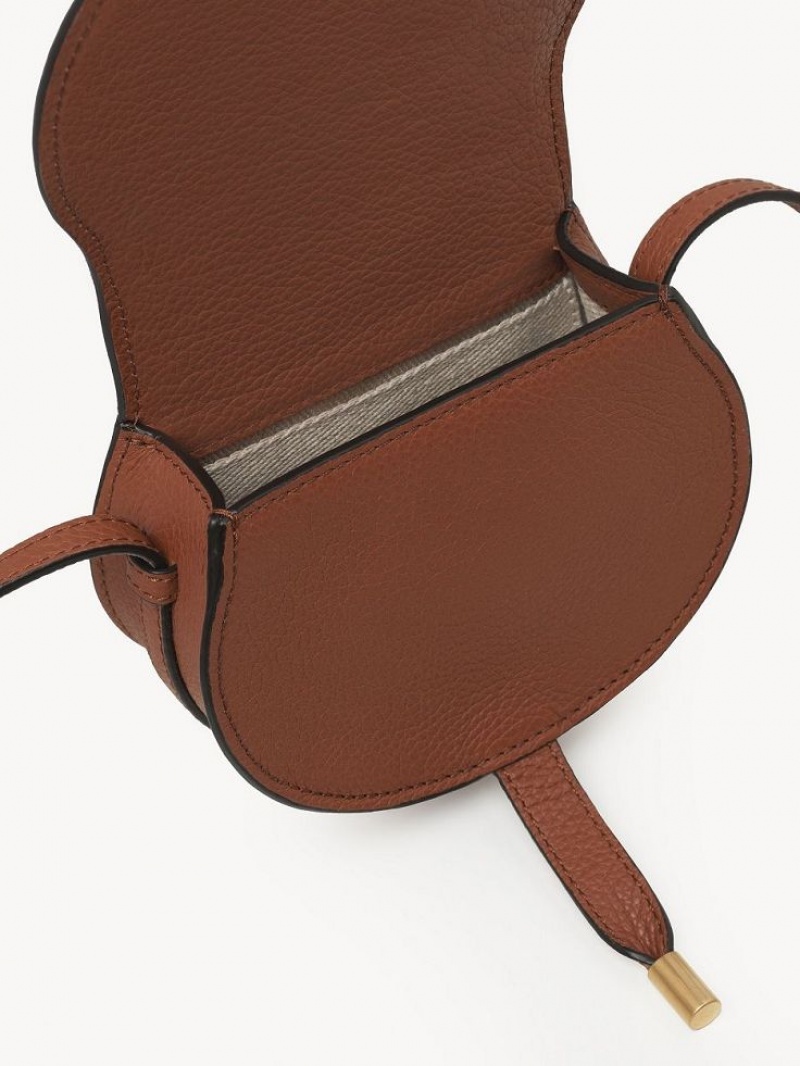 Mini Sacs Chloe Marcie Nano Saddle Marron | CHE-SR13684