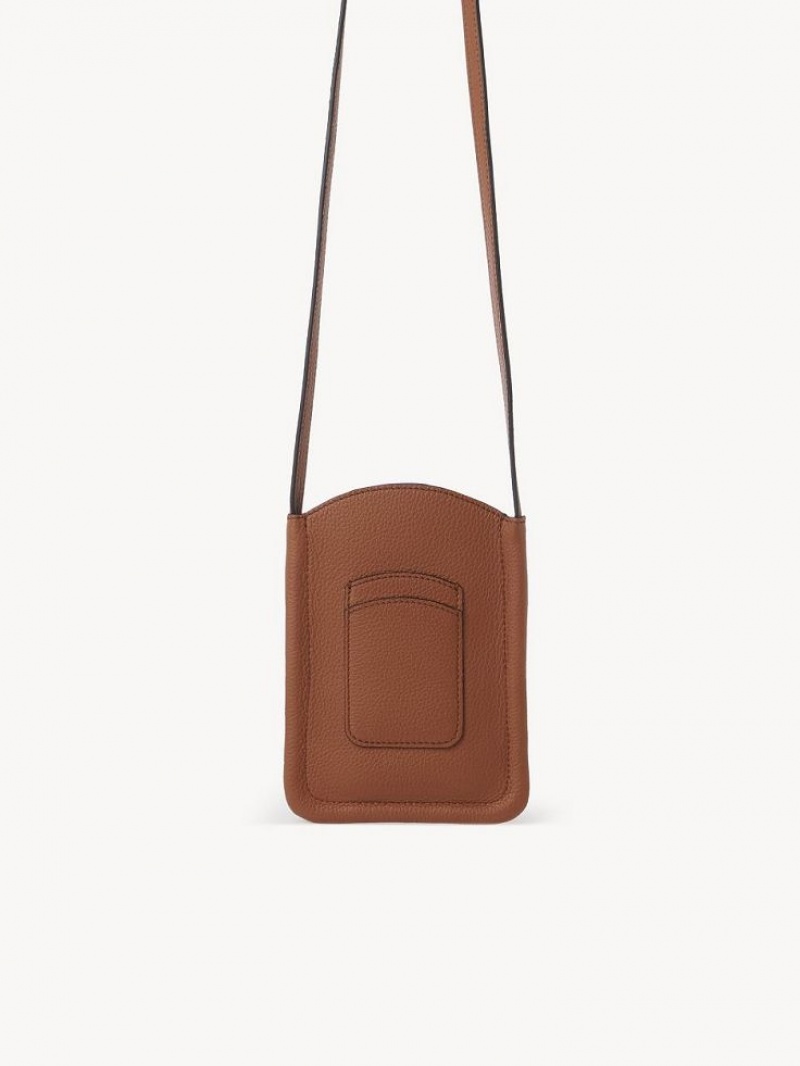 Mini Sacs Chloe Marcie Phone Pouch Marron | CHE-SR13669