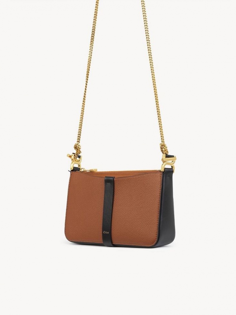 Mini Sacs Chloe Marcie Pouch On Chain Marron | CHE-SR13703