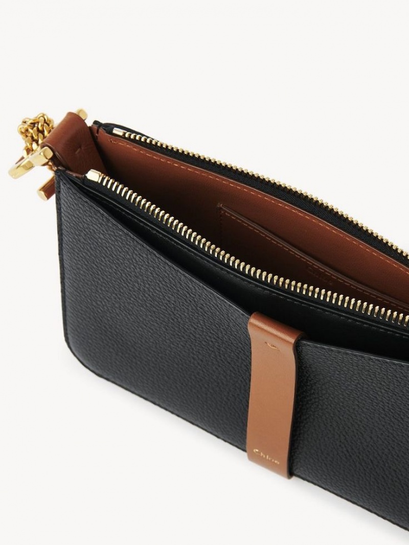 Mini Sacs Chloe Marcie Pouch On Chain Noir | CHE-SR13704