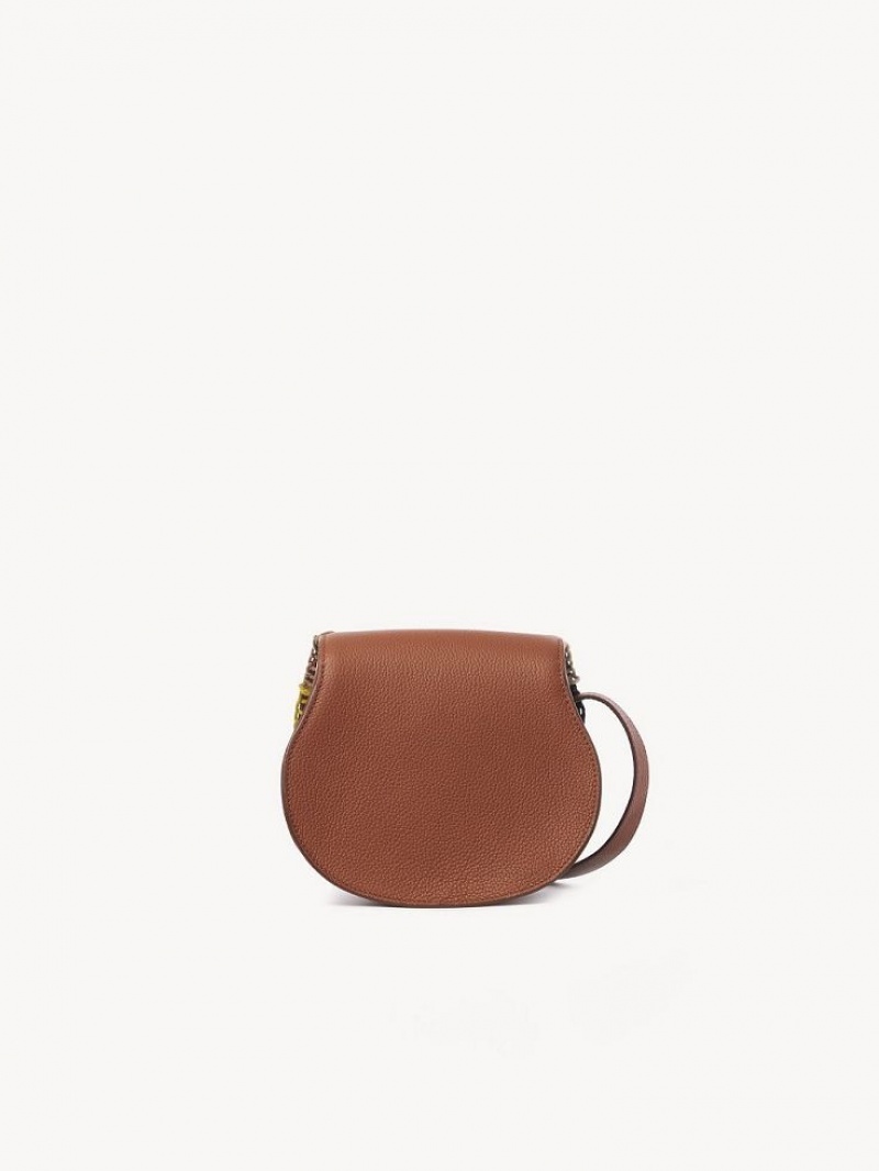 Mini Sacs Chloe Marcie Small Saddle Marron | CHE-SR13664