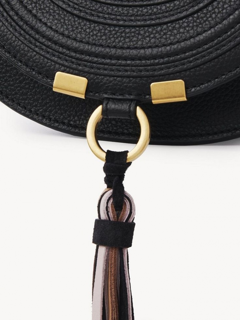 Mini Sacs Chloe Marcie Small Saddle Noir | CHE-SR13663