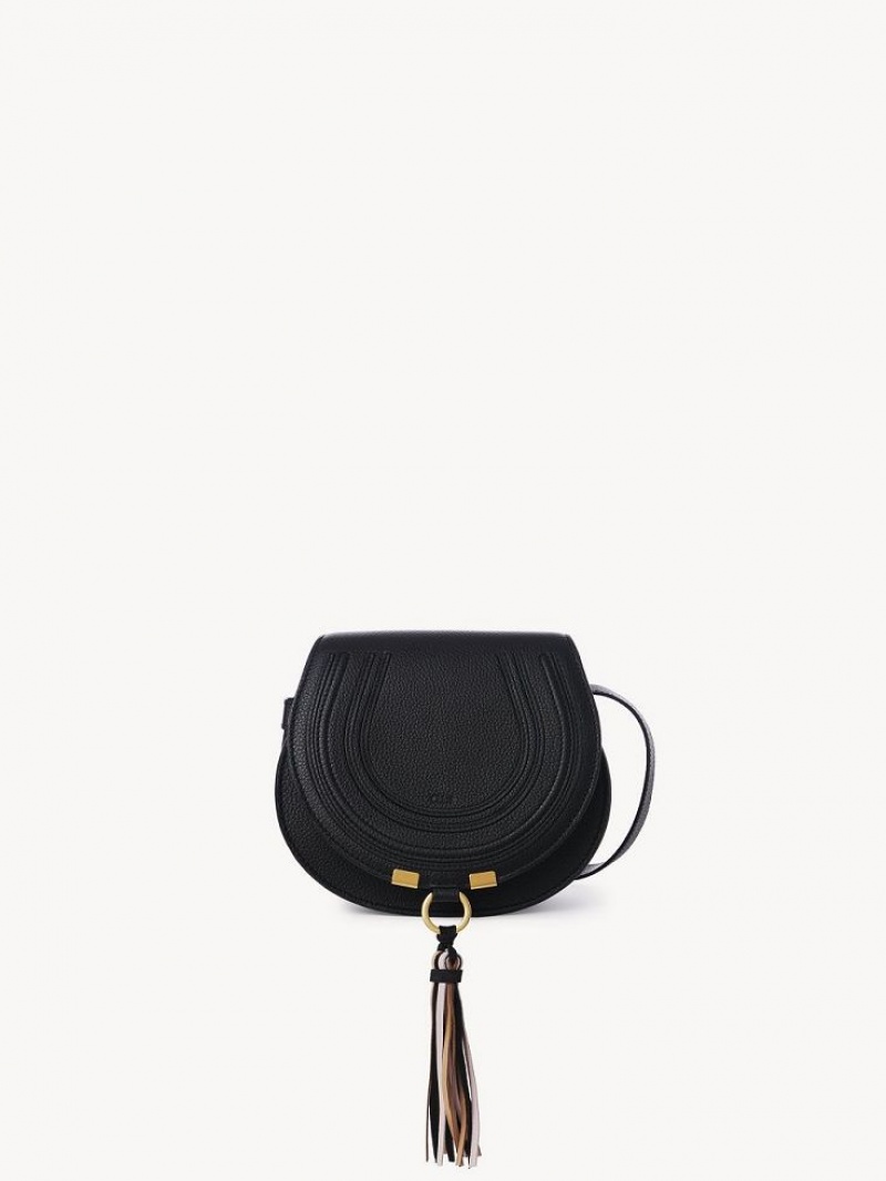 Mini Sacs Chloe Marcie Small Saddle Noir | CHE-SR13663