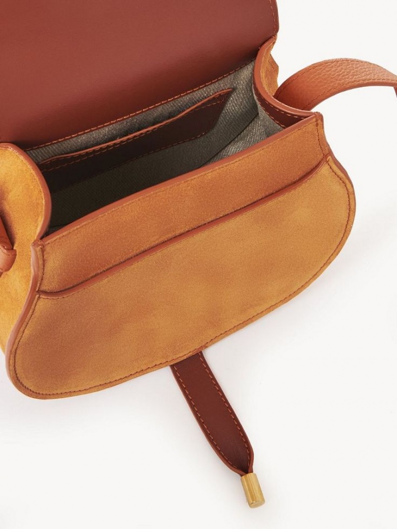 Mini Sacs Chloe Marcie Small Saddle Orange | CHE-SR13668