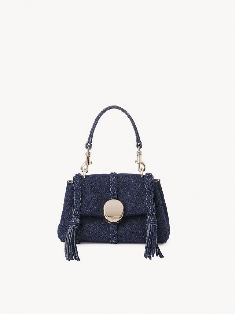 Mini Sacs Chloe Penelope Soft Shoulder Bleu | CHE-SR13705