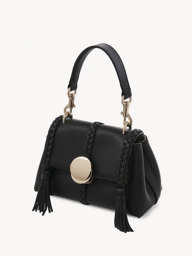 Mini Sacs Chloe Penelope Soft Shoulder Noir | CHE-SR13706