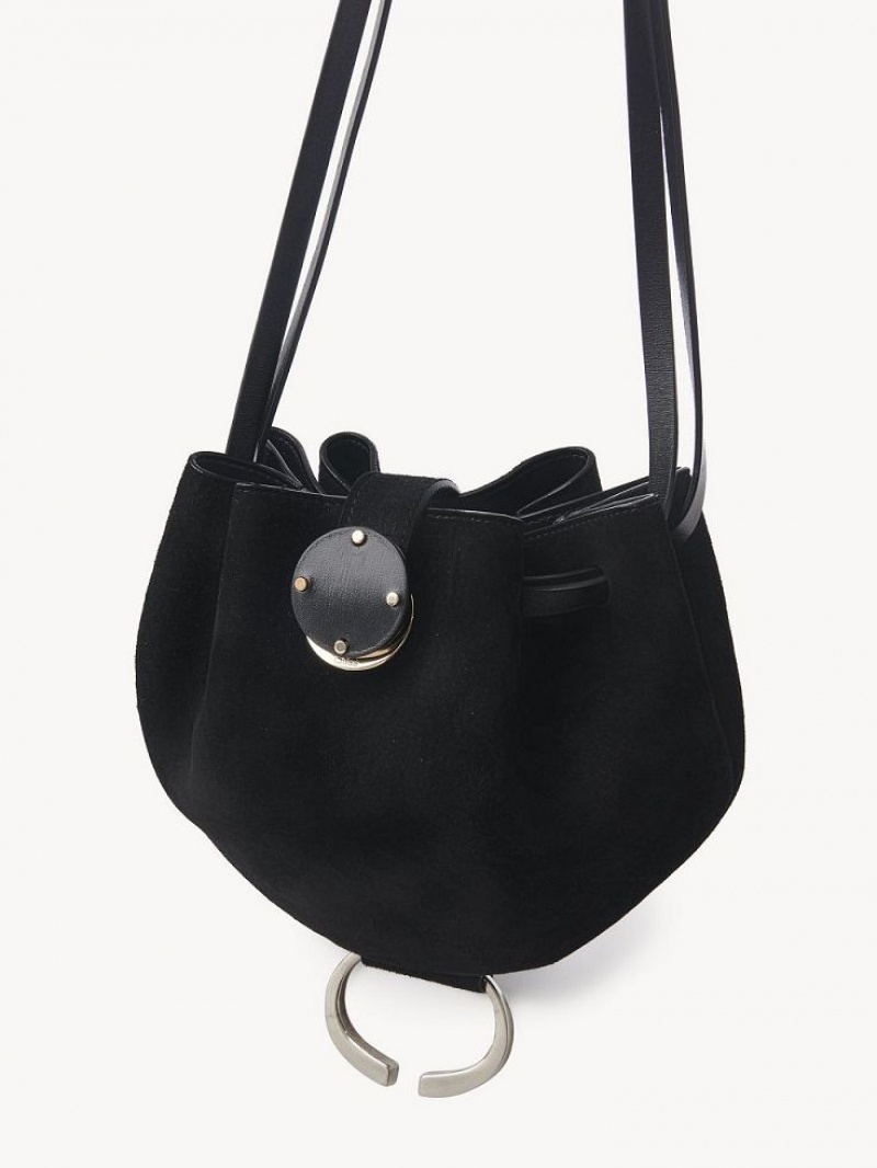 Mini Sacs Chloe Round Pouch Noir | CHE-SR13708