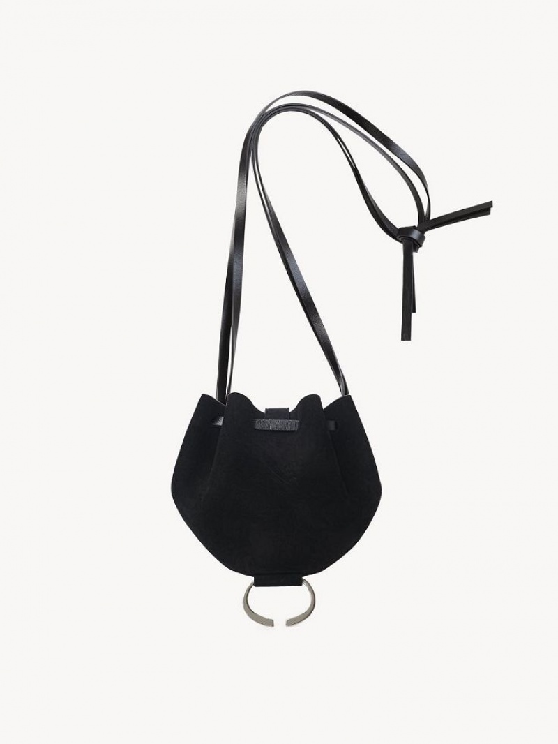 Mini Sacs Chloe Round Pouch Noir | CHE-SR13708