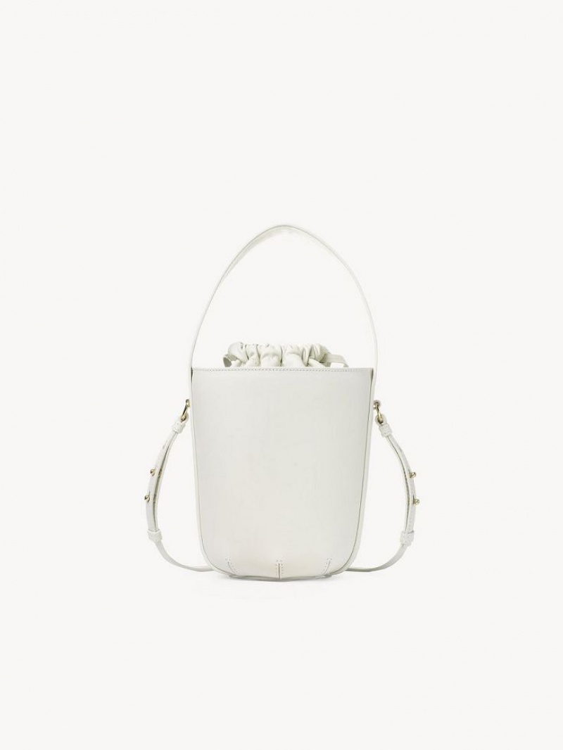 Mini Sacs Chloe Sense Bucket Blanche | CHE-SR13677