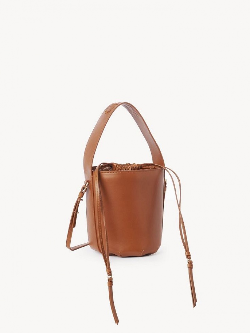 Mini Sacs Chloe Sense Bucket Marron | CHE-SR13701