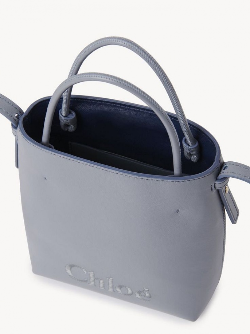 Mini Sacs Chloe Sense Tote Bleu | CHE-SR13733