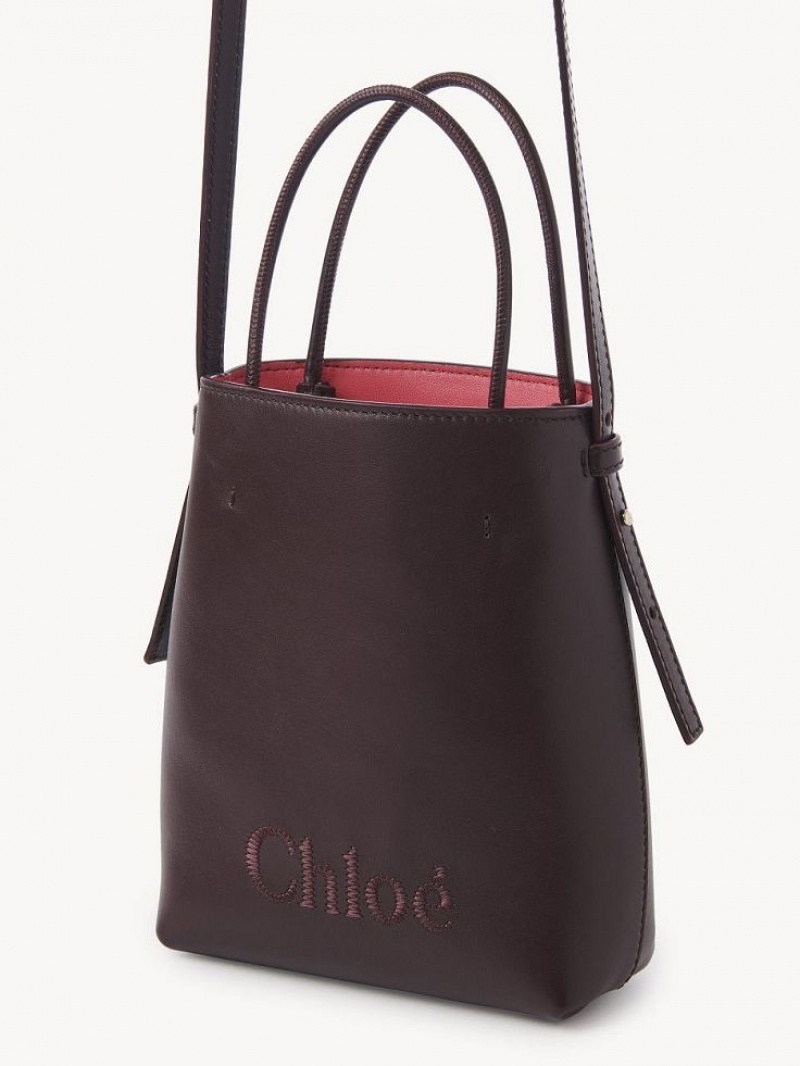 Mini Sacs Chloe Sense Tote Noir | CHE-SR13735