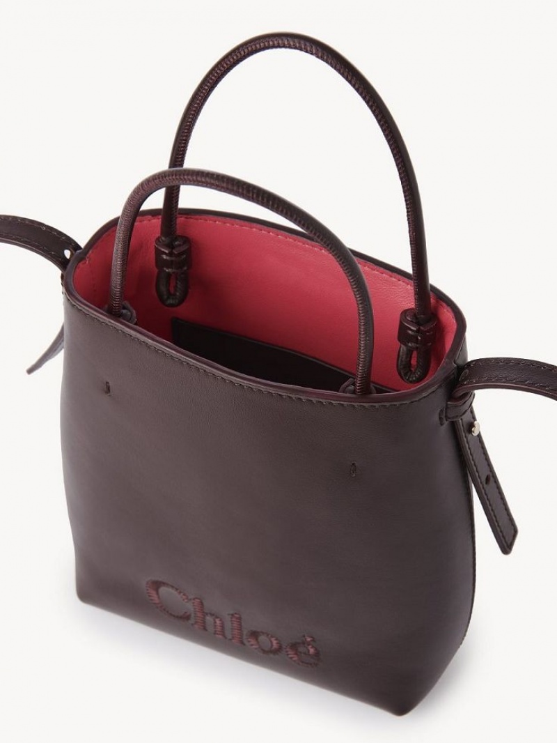 Mini Sacs Chloe Sense Tote Noir | CHE-SR13735