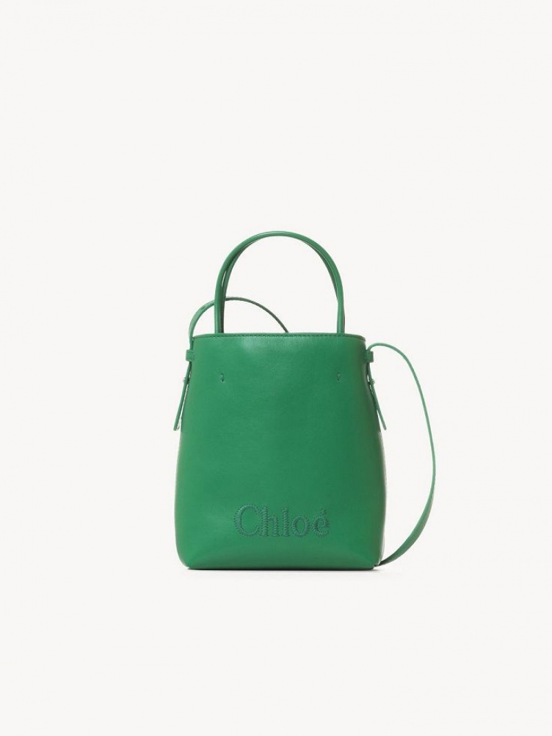 Mini Sacs Chloe Sense Tote Vert | CHE-SR13732