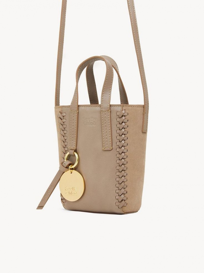 Mini Sacs Chloe Tilda Tote Grise | CHE-SR14751