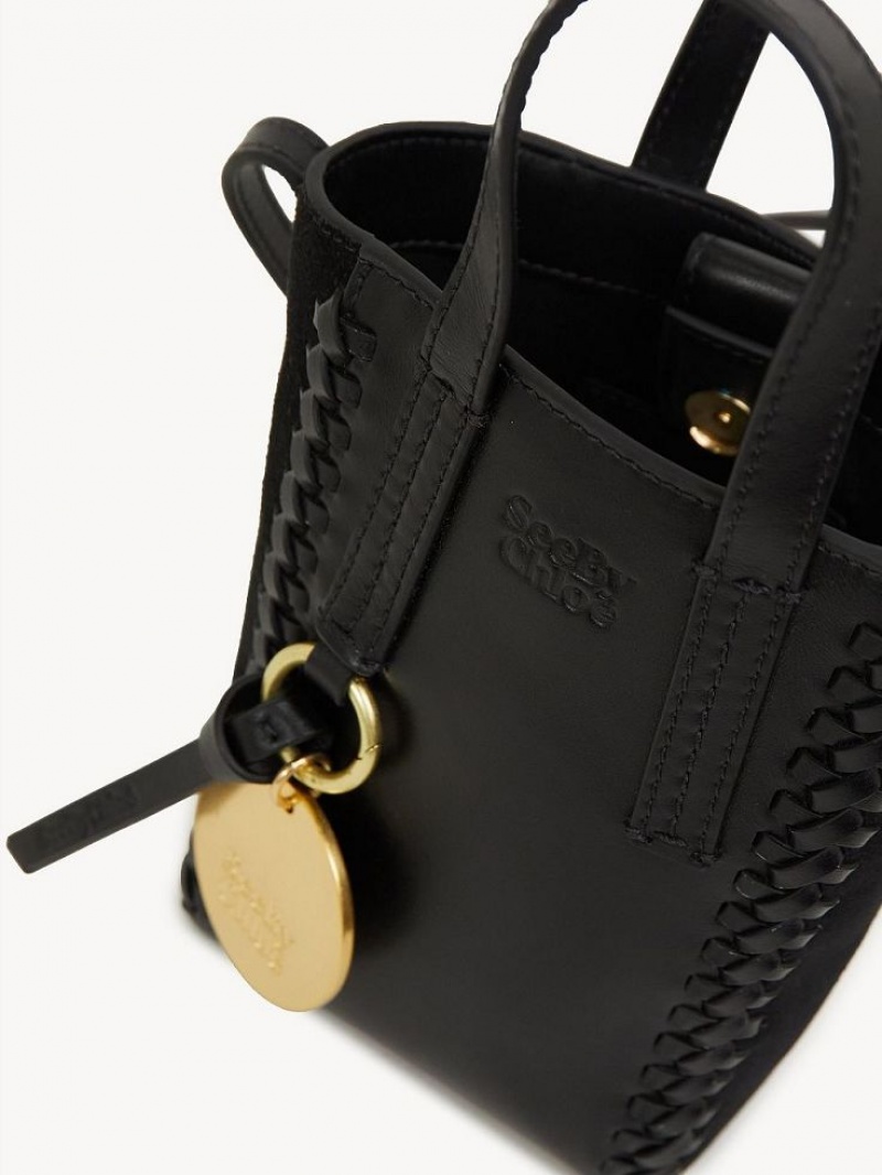 Mini Sacs Chloe Tilda Tote Noir | CHE-SR14752