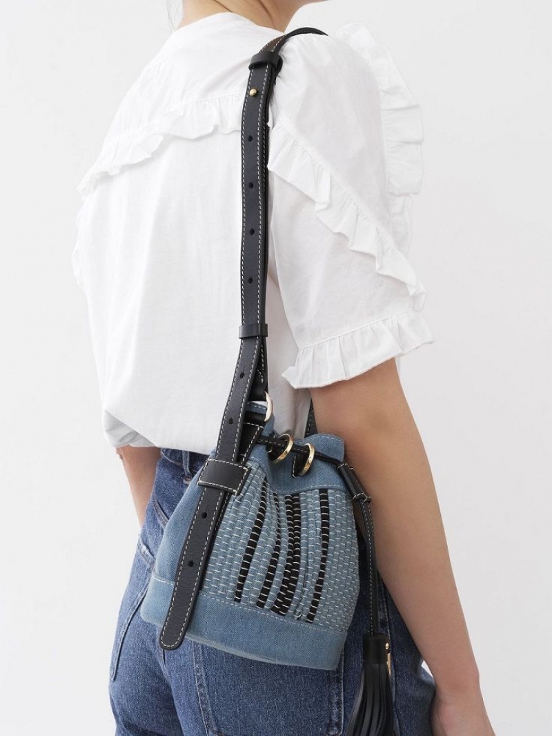 Mini Sacs Chloe Vicki Small Bucket Bleu | CHE-SR14748