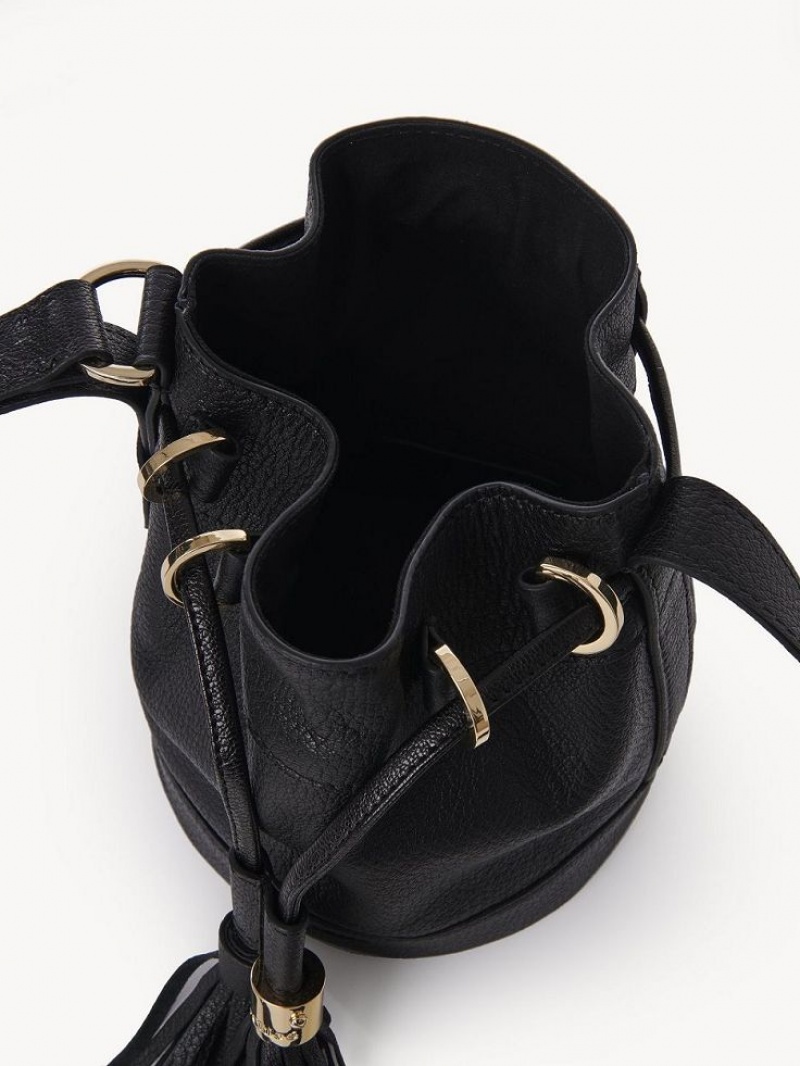 Mini Sacs Chloe Vicki Small Bucket Noir | CHE-SR14727