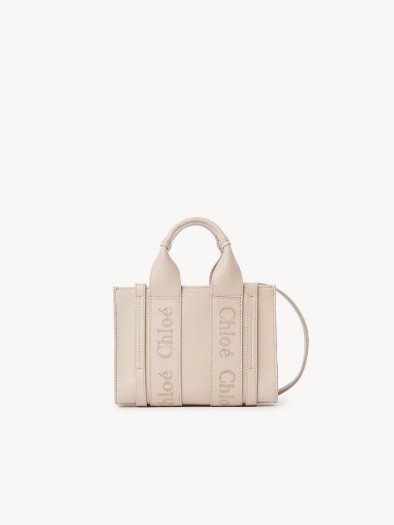 Mini Sacs Chloe Woody Tote 1 Rose | CHE-SR13689