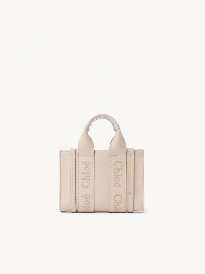 Mini Sacs Chloe Woody Tote 1 Rose | CHE-SR13689