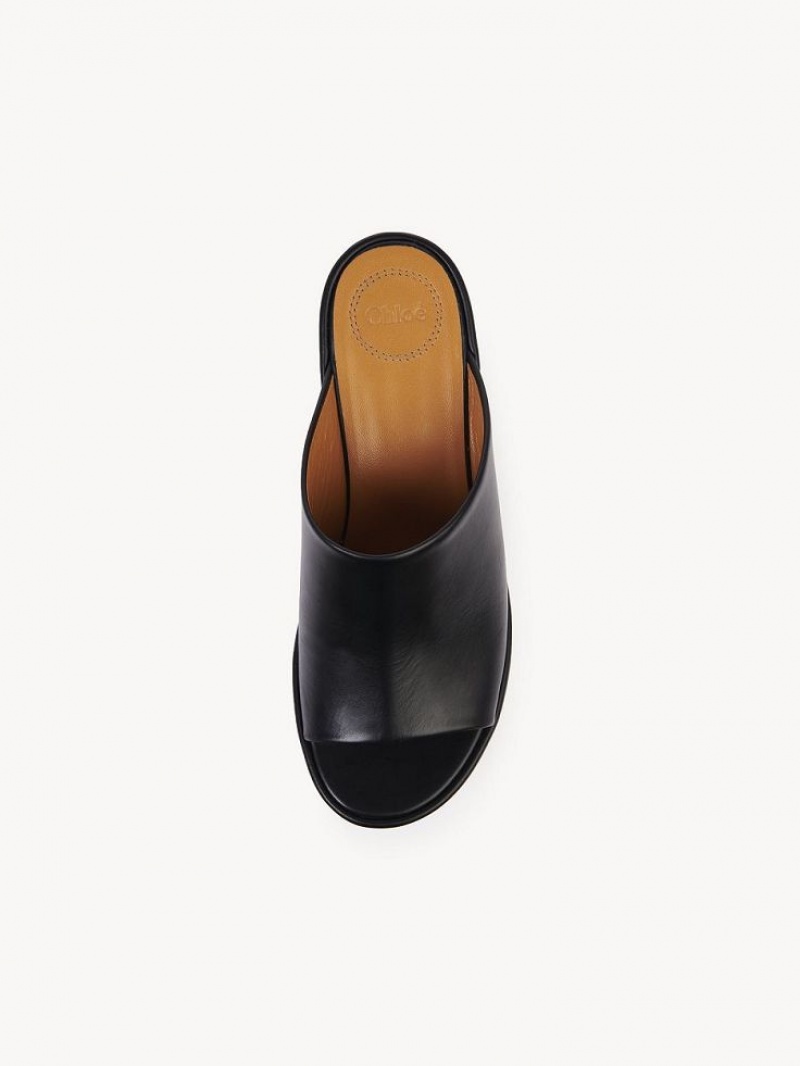 Mule Chloe Oli Plateforme Noir | CHE-SR14156