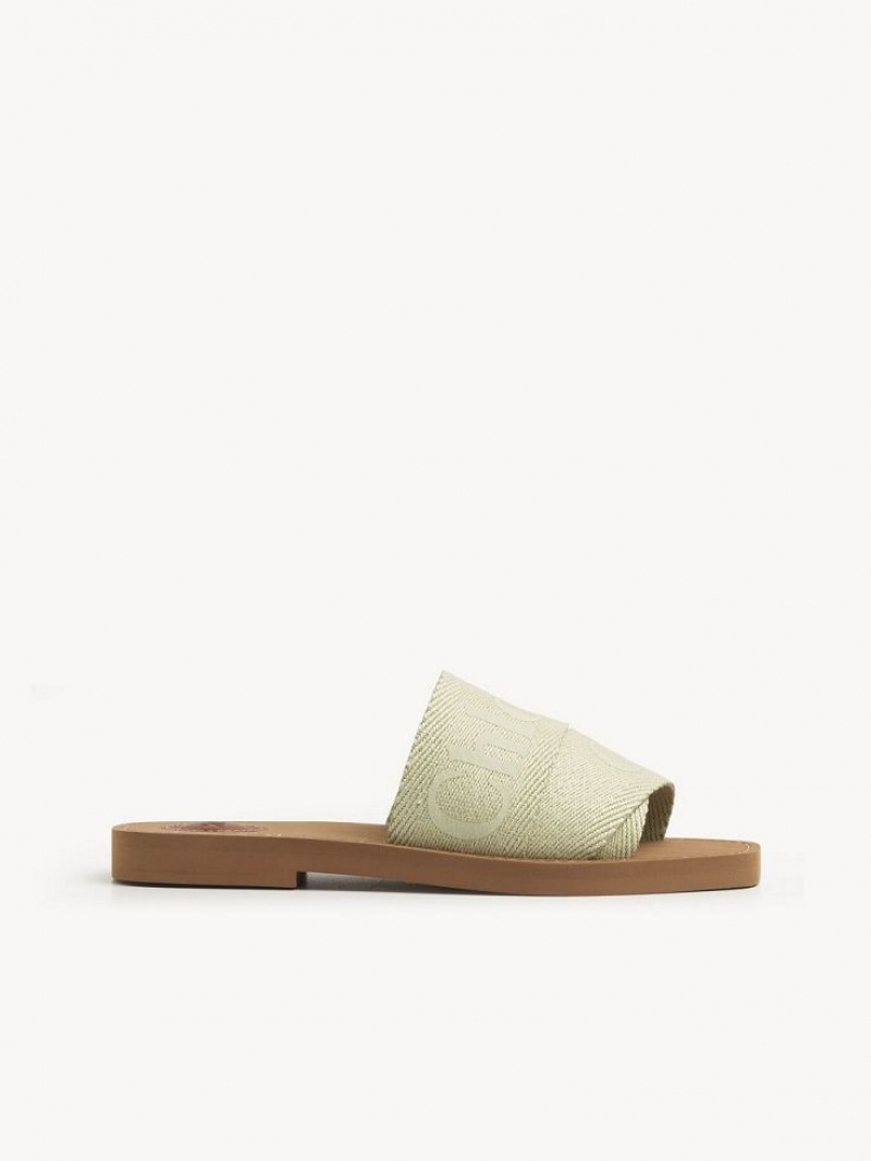 Mule Chloe Woody Plates Vert | CHE-SR14181