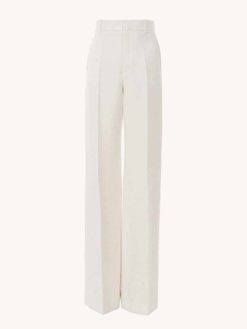 Pantalon Chloe Flared Blanche | CHE-SR14003