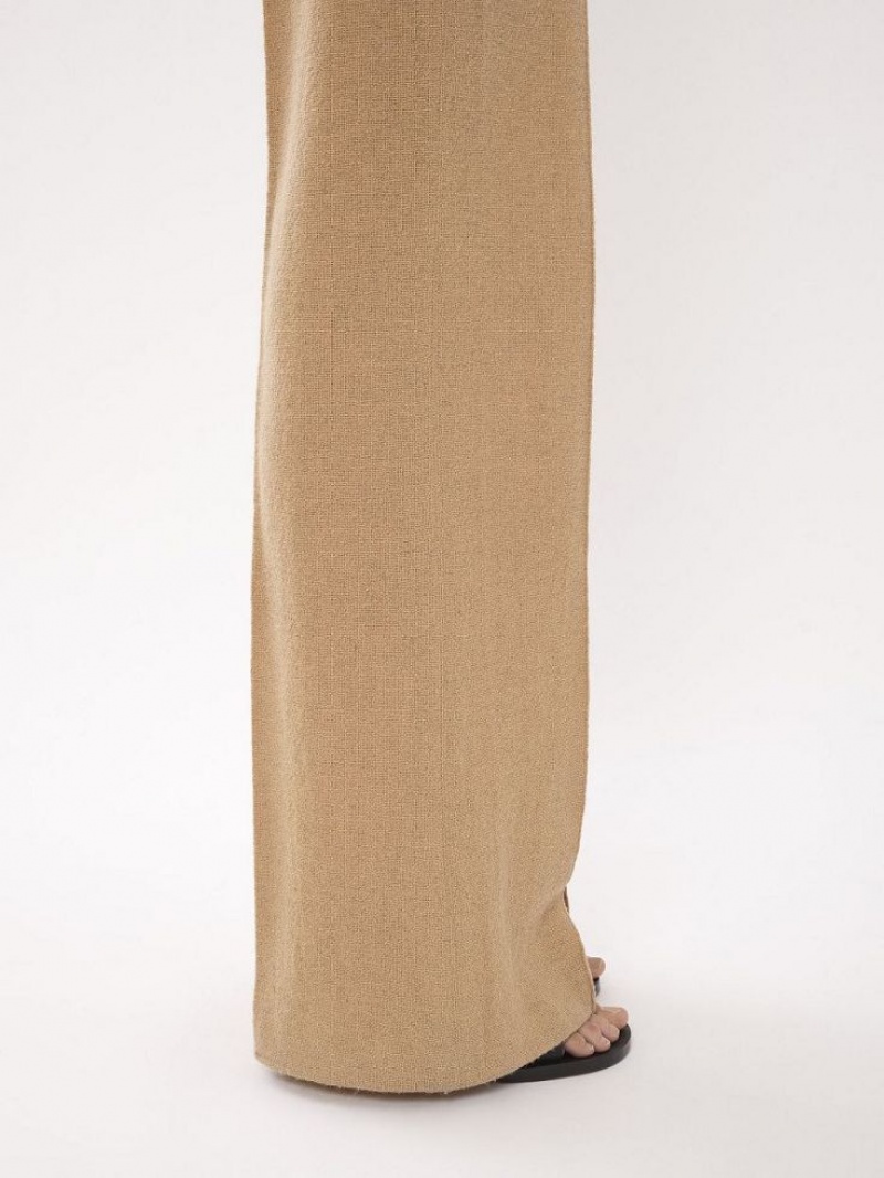 Pantalon Chloe Larges-leg Marron | CHE-SR14026