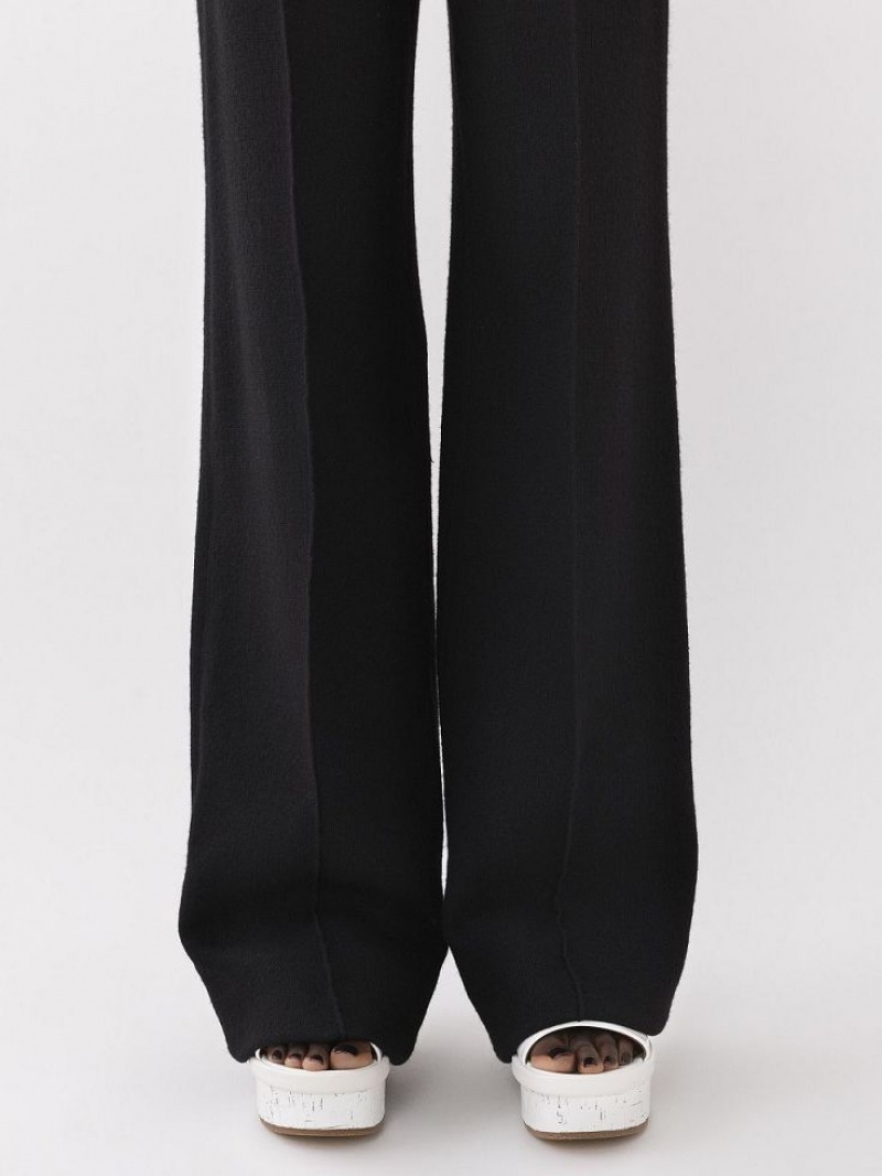 Pantalon Chloe Larges-leg Noir | CHE-SR13989