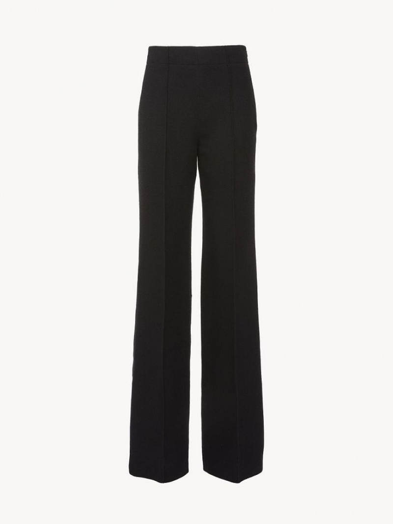 Pantalon Chloe Larges-leg Noir | CHE-SR13989