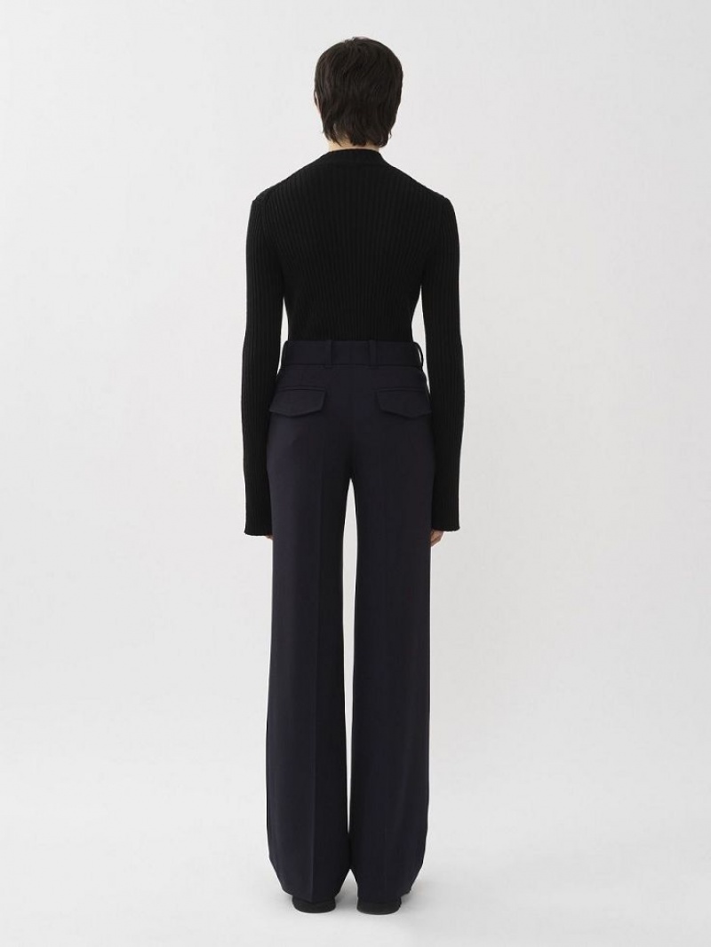 Pantalon Chloe Signature Droit Bleu | CHE-SR13981