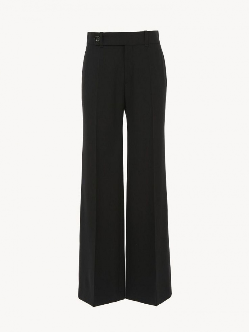 Pantalon Chloe Signature Flared Noir | CHE-SR13968