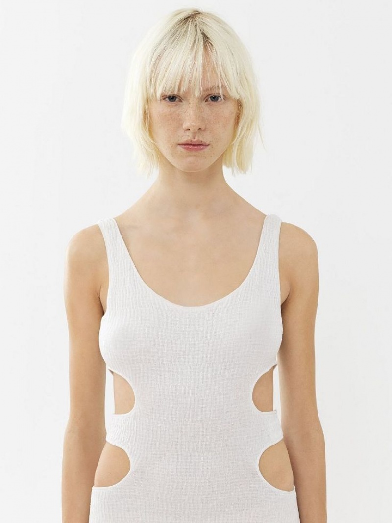 Peignoir Chloe Long Tank Blanche | CHE-SR13834