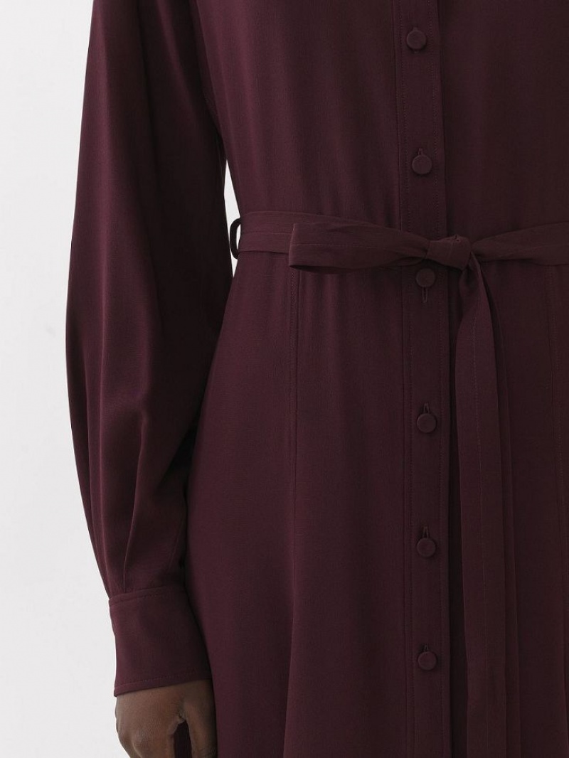 Peignoir Chloe Midi Shirt Violette | CHE-SR13840