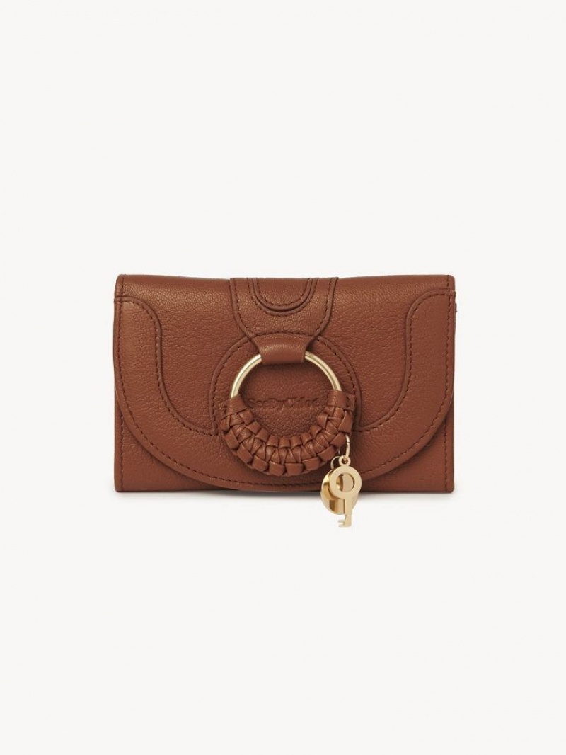 Petits Portefeuilles Chloe Hana Marron | CHE-SR14905